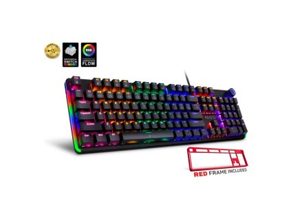 CONNECT IT NEO2+BLACK, Herná klávesnica CZ/SK