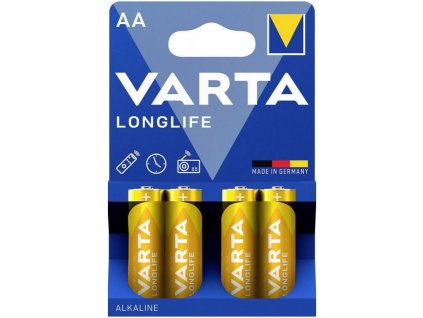 VARTA Batérie LONGLIFE LR06 AA 1,5V, 4ks, 2800mAh