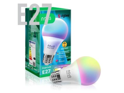 NOUS P3Z Zigbee, SMART Žiarovka, E27, 9W, 810 lm