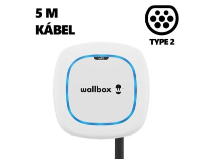 WALLBOX Pulsar Max Autonabíjačka 22 kW T2 5m b