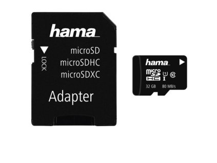 HAMA microSDHC 32 GB 80 MB/s Class 10 UHS-I
