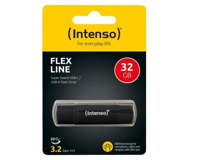 INTENSO Flex Line, USB-C/USB-A, USB Kľúč, 32GB