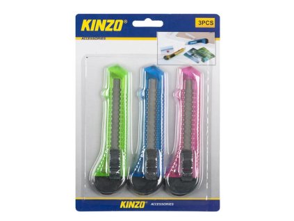 Nôž odlamovací KINZO 9196 sada 3ks