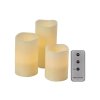 Vosková LED sviečka EMOS DCCV07 sada 3ks