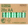 DELTACO ULTIMATE, Batérie alkalické AA, LR06 20ks