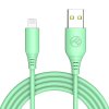 TELLUR Silicone, Kábel, USB/Lightning, 1m, gree