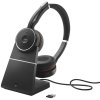 JABRA Evolve 75, Slúchadlá, Duo, USB-BT, MS + stoj