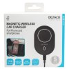 DELTACO QI-1038 Bezdrôtová QI nabíjačka do auta