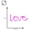 MANTA LOVE, LED Neon plexi dekorácia