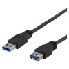 DELTACO USB3-241,Kábel USB 3.1 A-A  1m predlžovací