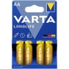 VARTA Batérie LONGLIFE LR06 AA 1,5V, 4ks, 2800mAh