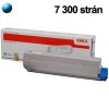 OKI MC853/MC873, originálny toner, 7300str.,azúro