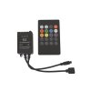 Ovladač pre LED pásik RGB IR + zvukový