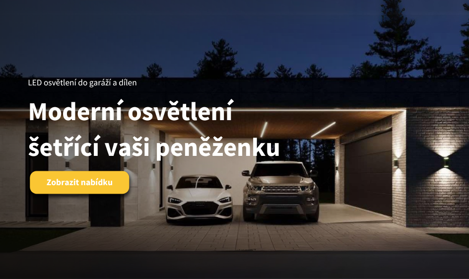LED osvětlení do garáží a dílen