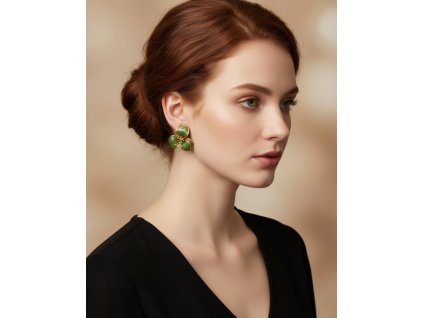 Náušnice Emerald Blossom