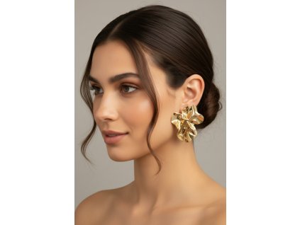 Náušnice Wavy gold