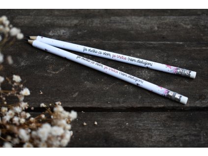 Ceruzka Za všetko čo viem 2 (biela)