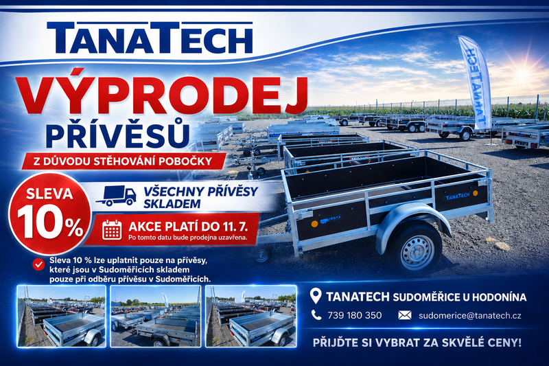 10% SLEVY NA PRODEJNĚ V SUDOMĚŘICÍCH DO 11.7.