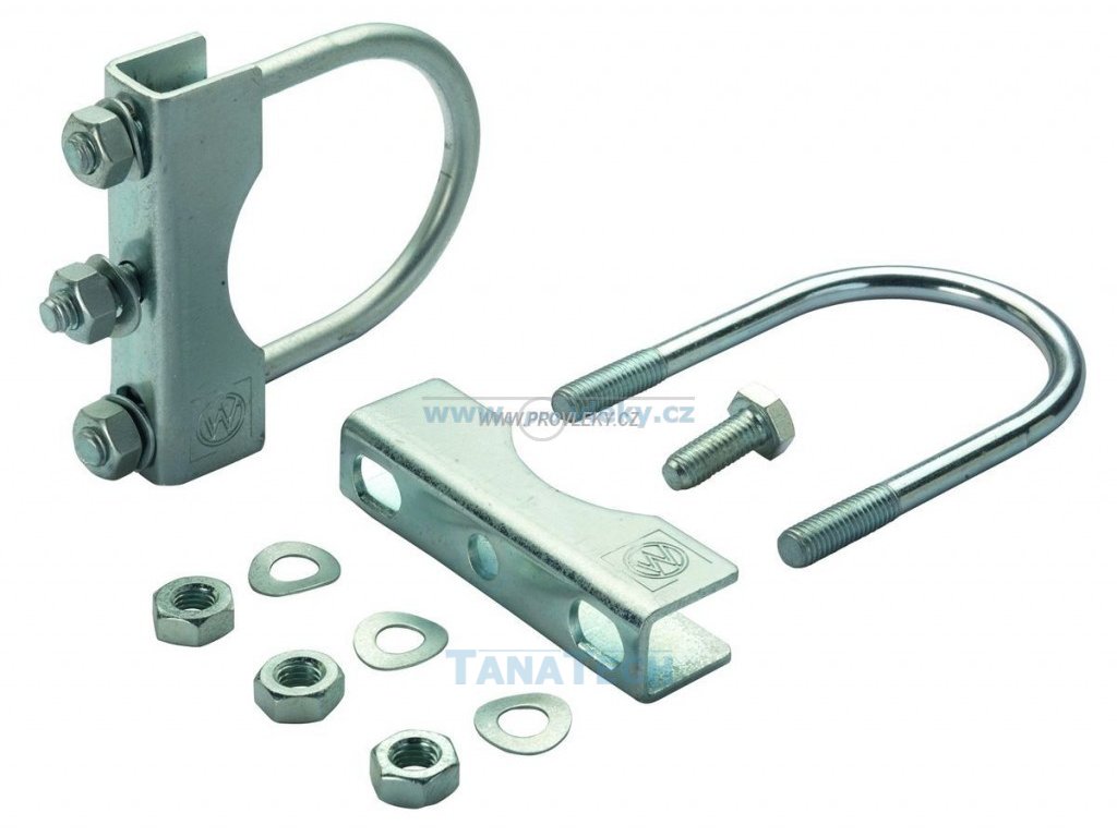 Zugrohrhalter - runde Rohre d.70 und 60mm für Stützradklemmhalter