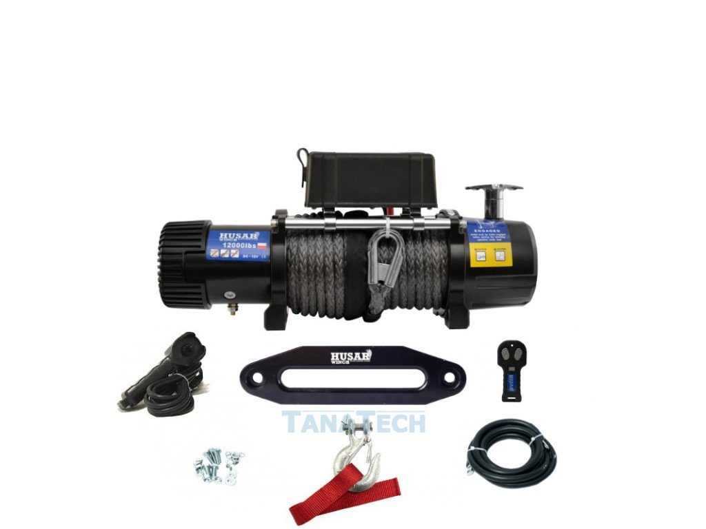 Navijak elektrický BST 12000 LBS 12V so syntetickým lanom