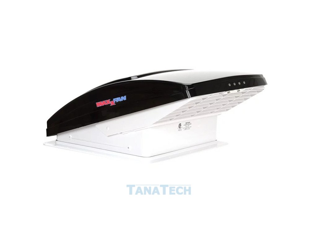 Dachventilator MAXXAIR MAXXFAN DELUXE 12V schwarz/rauch 400x400 mm