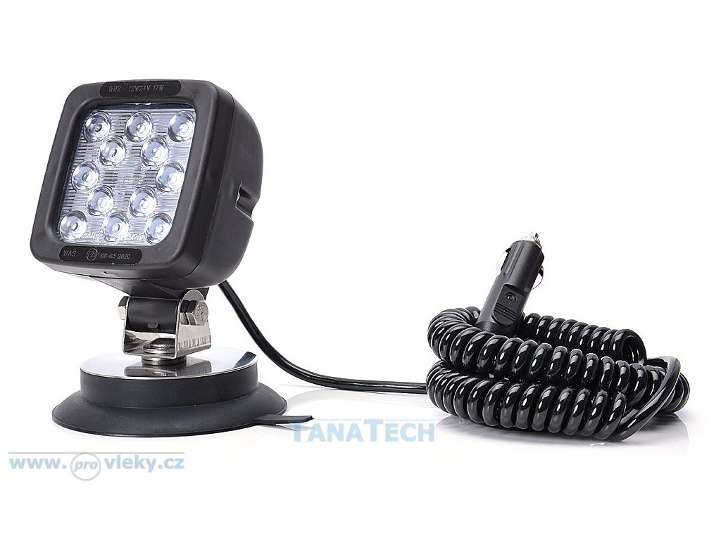 Pracovná lampa W82 LED; magnetické uchytenie; do autozásuvky