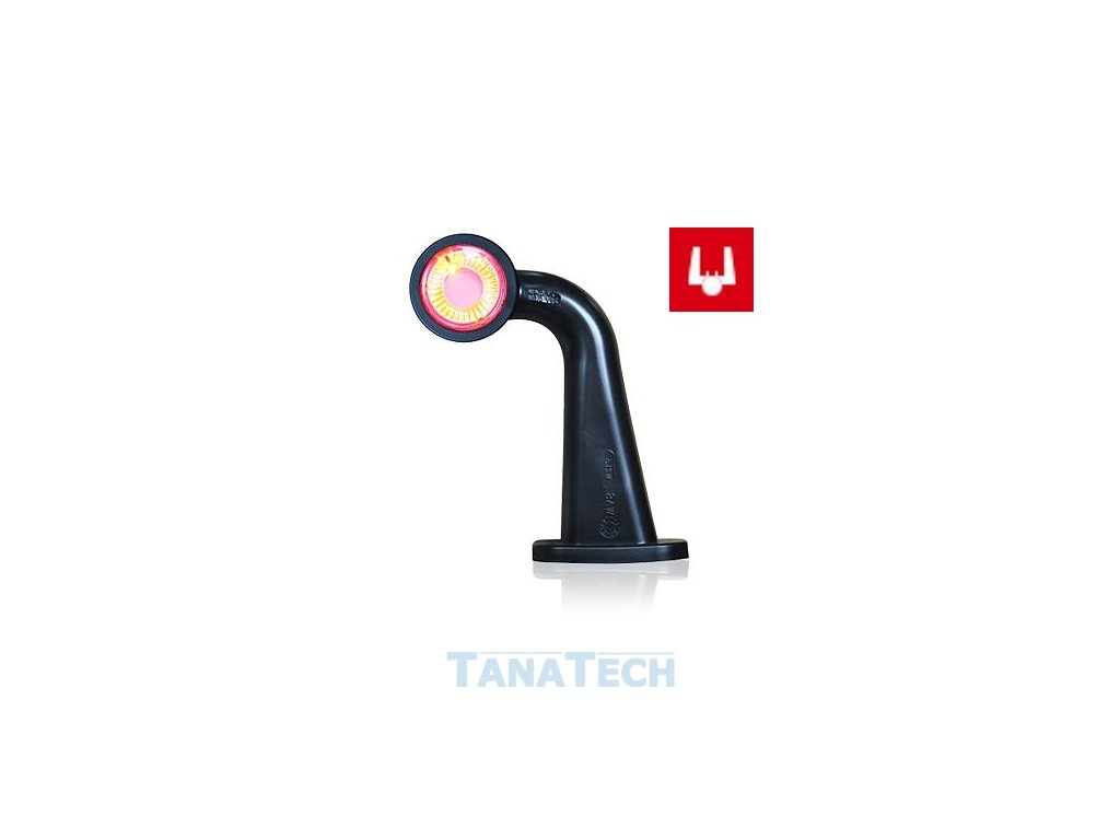 Obrysová svítilna lomená - tykadlo čb LED 415P - pravá