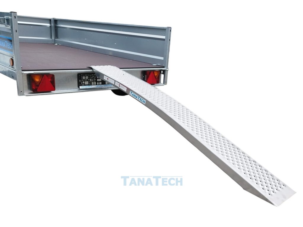 Auffahrrampe Alu gebogen 200x26cm Belastbarkeit 500kg/Stück