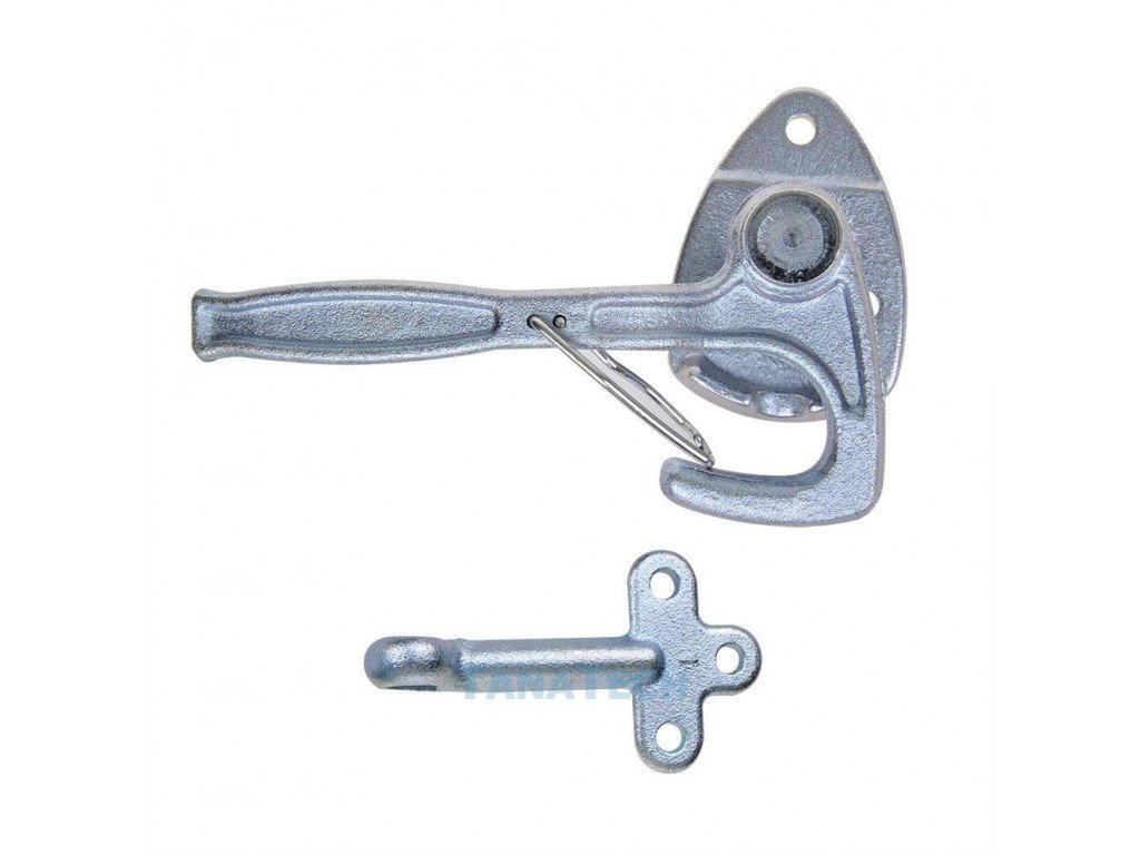 Bordwandverschluss FBS mit Federsicherung links 170 mm inkl. Gegenstück