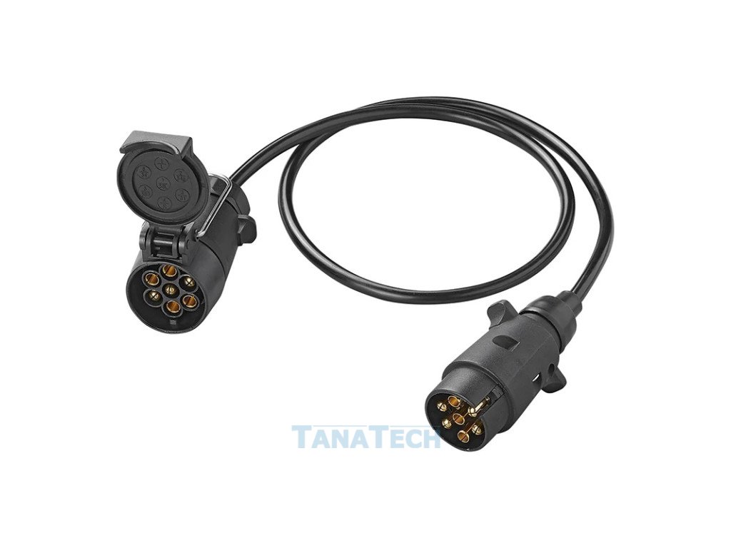 Predlžovací 7-pol kábel 1m závesná zásuvka + vidlica