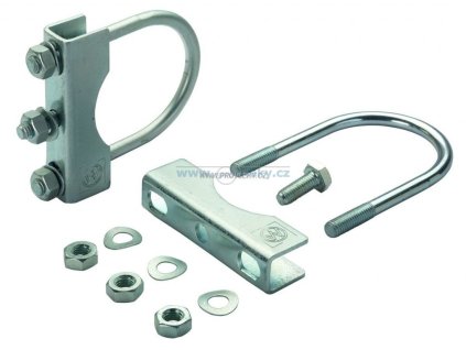 Zugrohrhalter - runde Rohre d.70 und 60mm für Stützradklemmhalter