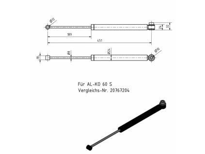 Bremsstoßdämpfer für AL-KO Typ 60S