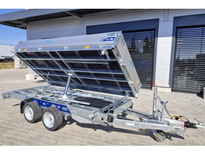 Přívěs Saris 3-str. sklápěč 356 184 3500kg HD, kombi hydr., listová pera