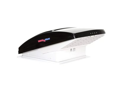 Střešní ventilátor MAXXAIR MAXXFAN DELUXE 12V černý/kouřový 400x400 mm