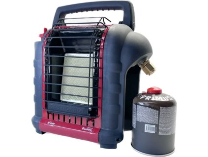 Mobilní plynový ohřívač Mr Heater Buddy, adaptér, plynová kartuše