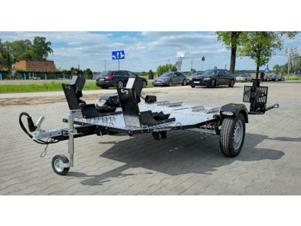 Přívěs Balhanger MOTO-2 ALU kola pro 2 motocykly