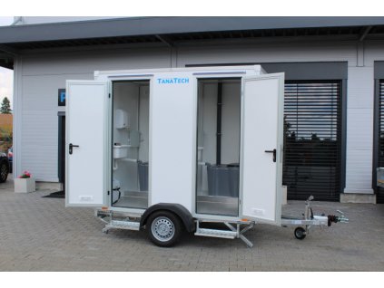 Sanitárny príves Tomplan TWC25.01.01 750kg - mobilné WC - 2 kabíny