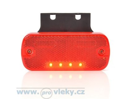 Positionsleuchte W128 rot LED mit Rückstrahler