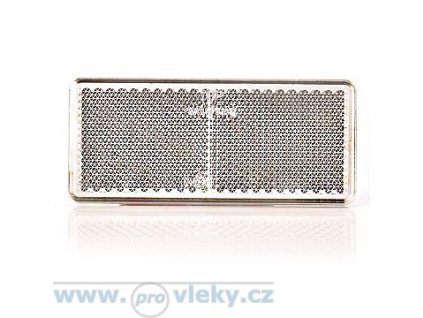 Rückstrahler UP 96x42mm weiß selbstklebend