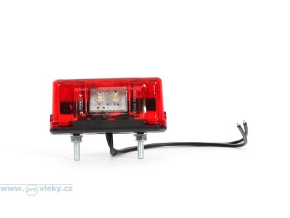 Osvětlení SPZ W53 LED červené