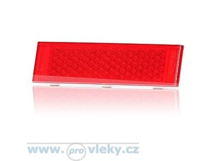 Odrazka UP červená 126x34mm samolepící