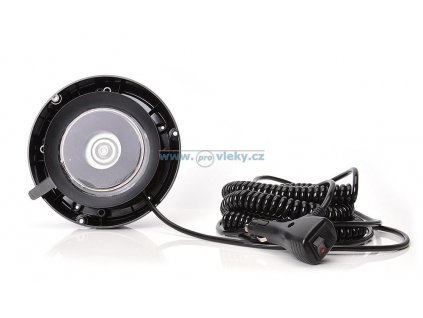 Maják modrý 853.2 LED 12 / 24V; 8 funkcií; s magnetom; do autozásuvky