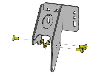 Stützradhalter  KF 7,5 - 20 KNOTT