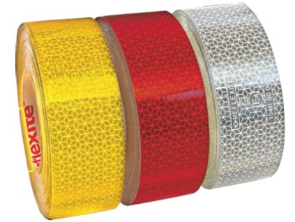 Reflektierendes Klebeband weiß / 1m ECE