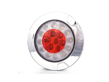 Zadní svítilna WAS 1092 LED kulatá couv/mlha