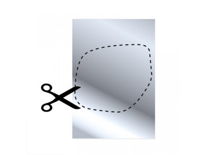 Folie-Spiegel selbstklebend 253x178mm