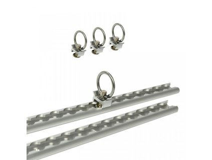 Alu Zurrschienen Set Alu 2x60cm Paar