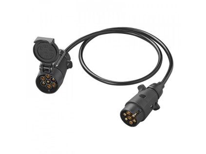Prodlužovací 7-pol kabel - závěsná zásuvka+vidlice 5m 12V