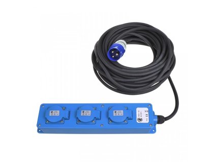 Predlžovací kábel CEE 20m 2x zásuvka Schuko, 2x USB