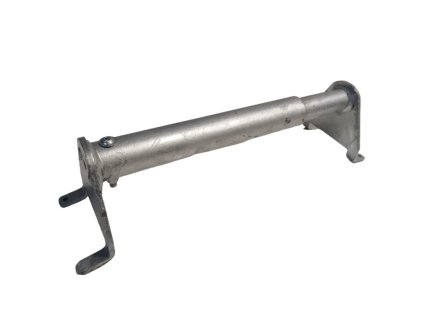 Ein Keil zur Sicherung der Räder des Fahrzeugs